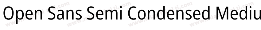 Open Sans Semi Condensed Medium字体转换